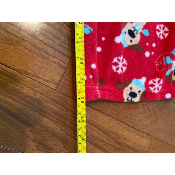 Girls Ice Skating Dog Fleece Pajama Pants Size Medium - Picture 5 of 5